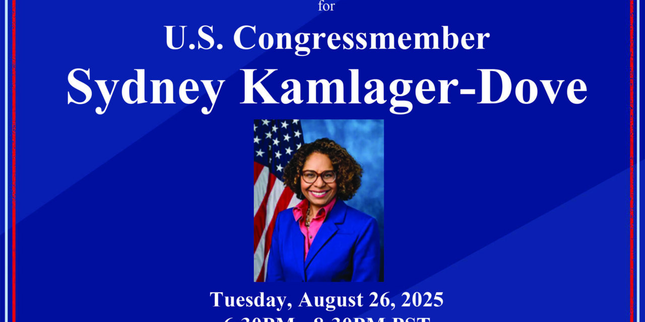 Private Reception for U.S. Congressmember Sydney Kamlager-Dove